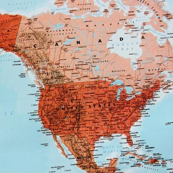 100x70cm Világ Térkép Fali Matrica Nagy Térkép A Világ Poszter Ország Zászlók Szoba Dekoráció, Fali Táblázat lakberendezés