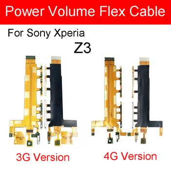 On/Off Energia Hangerő Gomb Flex Kábel A Mikrofon Vibrátor Sony Xperia Z3 D6653 D6603 D6643 3G 4G cserealkatrészek