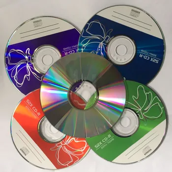 Nagykereskedelmi 10 lemezek Osztály A+ 700 MB 52x Üres Színes Nyomtatott CD-R