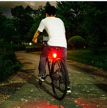 Vízálló Led Kerékpár Lámpa Hátsó Lámpa Lámpa Kerékpár, MTB Kerékpár Hátsólámpa Feltölthető Kerékpáros Sisak Fényszóró Lámpa