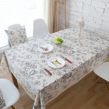Díszítő terítő Pamut Vászon Abrosz Téglalap alakú Asztalterítő Étkező Asztal Fedezze Obrus Tafelkleed mantel mesa nappe