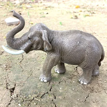 Forró 17cm DIY Szimuláció a Vadon élő Állatok a Dzsungelben Elefánt Adatok Élethű Cselekvési Modell Gyűjtemény Oktatási játékok Ajándék
