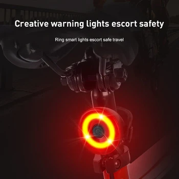 USB Újratölthető MTB Kerékpár Lámpa Vízálló Kerékpár Elöl Hátul, Hátsó Lámpa Kerékpár Biztonsági Figyelmeztető Lámpa Kerékpár Lámpa