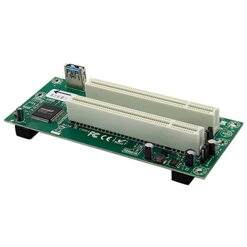 A PCI Express-Dual PCI Adapter Kártya PCIe X1, hogy a Router Vontató 2 PCI Slot Kelő Kártya 2,5 Gbps Támogatás Ablakban Linux