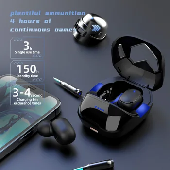 G6S Sport Fülhallgató TWS Fülhallgató Vezeték nélküli fejhallgató Mini Bluetooth 5.0 Fülhallgató, a töltés DOBOZBAN minden okostelefon