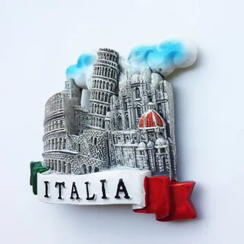 Olaszország Íz 3D Hűtőszekrény Hűtő Mágnesek Mágneses Turisztikai Szuvenír Dekoráció Cikkek Kézműves Ajándékok