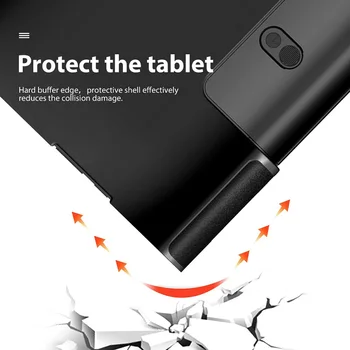 Ultra-Slim Tabletta Alapok Esetében Jóga Lenovo Smart Tab 10.1 inch 2019 Védő Capa Állni Jóga Lap 5 10.1 a Film+ Toll