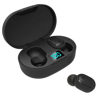 TWS Bluetooth Fülhallgató E6S Vezeték nélküli Fülhallgató, A Xiaomi IPX4 Vízálló Digitális Fejhallgató Mikrofonnal Hordozható Fülhallgató
