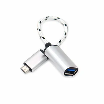 Micro USB-USB-OTG Kábel Férfi-Nő Micro USB-Átalakítás Vezeték Samsung A Xiaomi Adapter USB Hosszabbító Kábel 18 cm