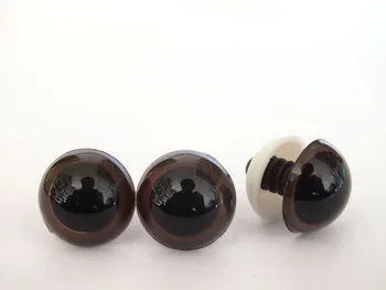 1000pcs barna színű 15mm színes játék szemgolyó Játék Szemem Amigurumi / Horgolt DIY