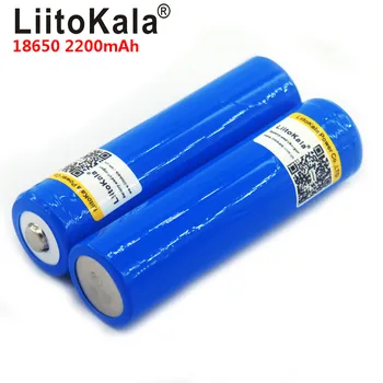LiitoKala 18650 Akku 3,7 v 2200mAh Kapacitású Akkumulátor Li-po Akkumulátorok 18650 Akku Autó/játékok/Lámpa