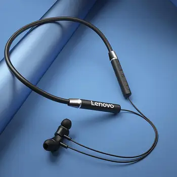Eredeti Lenovo HE05 Bluetooth Fülhallgató Vízálló Mágneses Tárolási Rugalmas Neckband Vezeték nélküli Sztereó Headset Sport