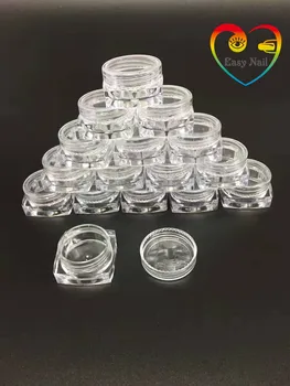 5db kristálytiszta Kozmetikai 5g csomagolási üveg krém ,lehet mezőbe szem krém jar ,5g, mini, átlátszó műanyag üres üveg