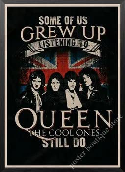 Queen Zenekar Zene nátronpapír Poszter Freddie Mercury,Brian May Évjárat Kiváló Minőségű Rajz alapvető Dekorációs Festmény, Fali Matrica