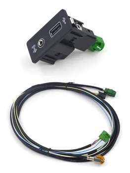 Alkalmazni VW GOLF MK7 CC E-GOLF CARPLAY USB AUX MDI AMI Telepíteni Csatlakozó Aljzat Hám 3GD035222E 3GD 035 222E
