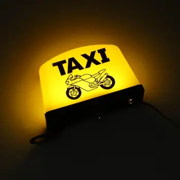 1DB Figyelmeztető Lámpák 12V LED Autó Taxi Fény Lámpa Autó Taxi LED Figyelmeztető Lámpa Jel Bázis Tető Vízálló