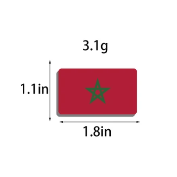 Marokkó Büszkeség Pin Zászló Nagy Akril Nemzeti Zászló, Jelvény Bross A Nők, Mind A Férfiak Hazafias Díszek