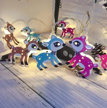 új LED 10 Fényszórók String Színes Fény Karácsonyi Dekoráció Szabadtéri Fesztivál