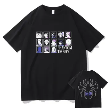 Japán Anime Hunter X Hunter, póló, Férfi Pamut póló Fantom Társulat Ruhát Hisoka Chrollo Új Pólók Camiseta Camiseta Tshirt