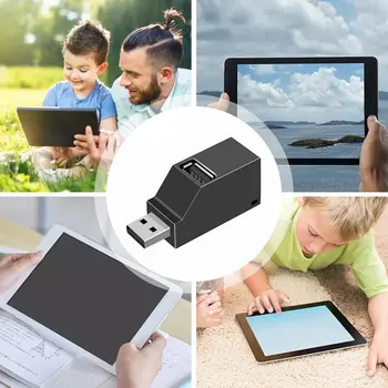 1db USB 3.0 HUB 2.0 Hub Bővítő Adapter Mini Splitter Box 3 Port PC-Laptop gyors Tempó U Lemez Olvasó