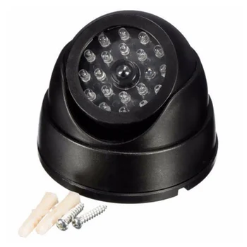 Kültéri CCTV Kamu Szimuláció hatóanyag nélküli Kamera Otthoni Biztonsági Mini Dome Biztonsági Szimulált Kamera, Villogó Piros LED