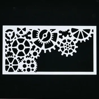1DB Felszerelés, többször felhasználható Stencil Airbrush Festés Művészet, DIY, lakberendezés Hulladék foglalási Album Kézműves