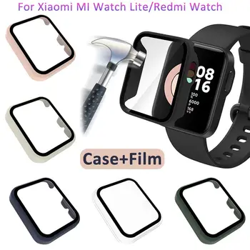 Film+az esetben képernyővédő fólia Teljes Lefedettség burkolata Kemény PC Keret Shell Smart Tartozékok Xiaomi Mi Watch Lite/Redmi
