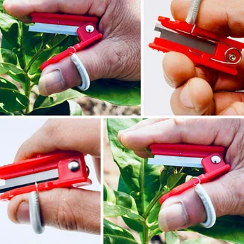 Hordozható Ujját A Késsel Mini Kert Pruner Multifunkcionális Hüvelykujj Kés Biztonságos Gyümölcs Penge Szerszám Vágó Penge Gyűrűsujj Protector