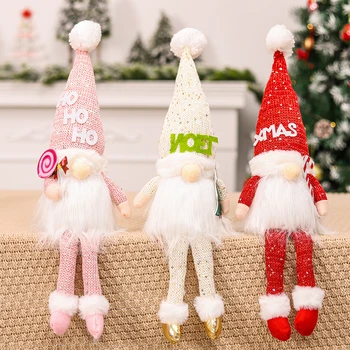 Karácsonyi Arctalan Baba Fény, Boldog Karácsonyi Dekoráció Az Otthoni Gnome Cristmas Dísz 2021 Xmas Navidad Natal Új Év