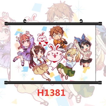 Kanojo Okarishimasu Mizuhara Chizuru Anime Manga HD Nyomtatás Anime Poszterek, Fali Poszter Vászon Festmény Wall Art Kép lakberendezés