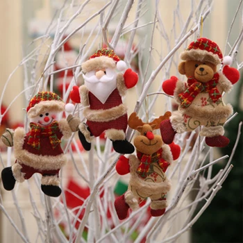 2021 Boldog Új Évet Karácsonyi Díszek DIY Karácsonyi Ajándék, Télapó, Hóember, Fa Medál Baba Lógni Dekoráció Otthon Noel Natal